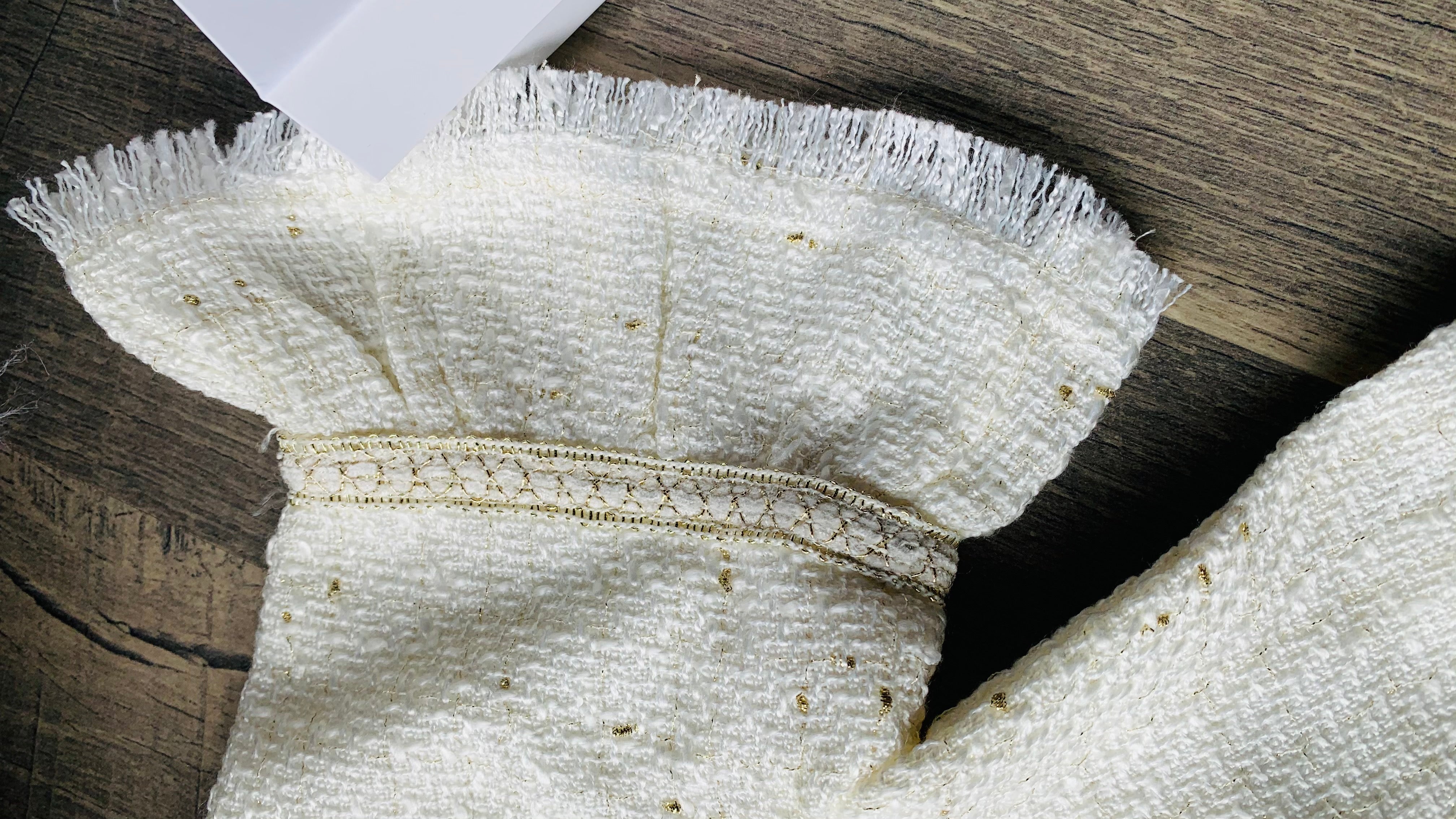 White Tweed Dress