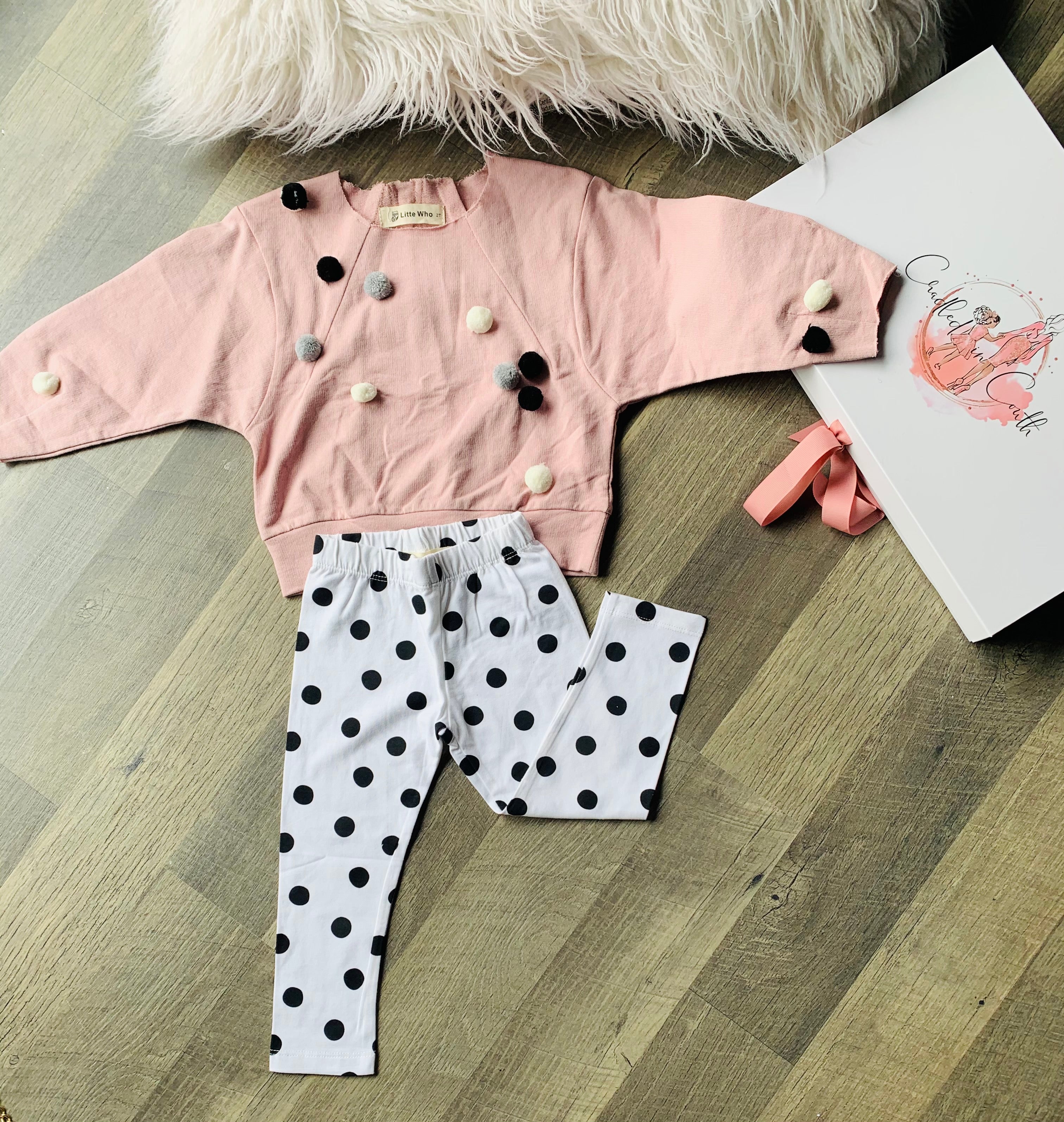 Pom Pom Sweatshirt and Leggings