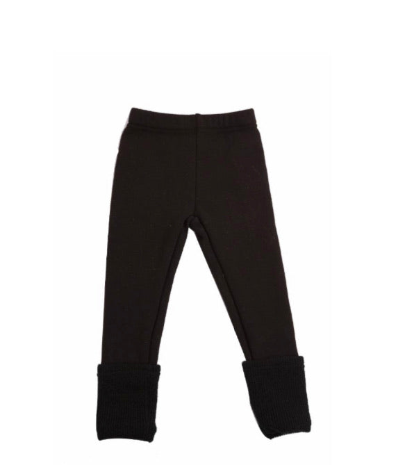 Black leg warmer leggings