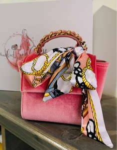 Top Handle Purse with Scarf
