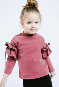 Mauve jersey knit shirt